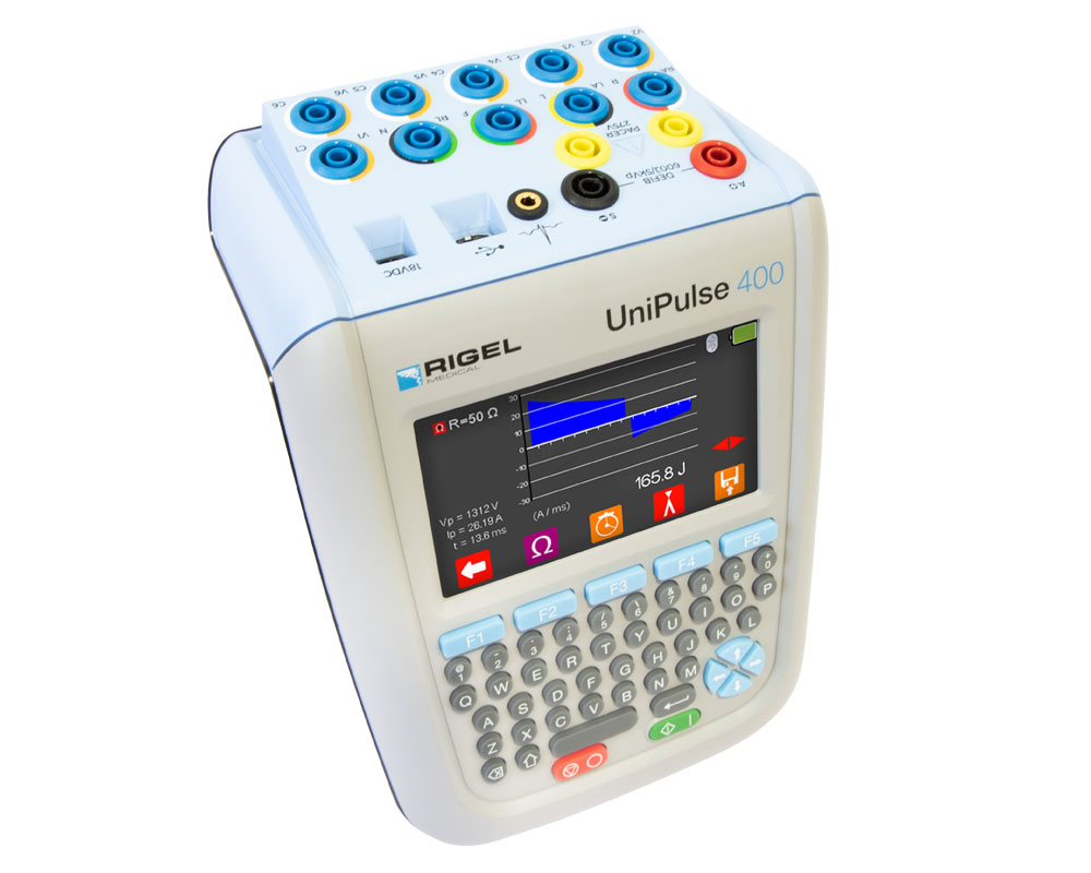 UniPulse 400 Defibrillator Analyzer Top Down Right